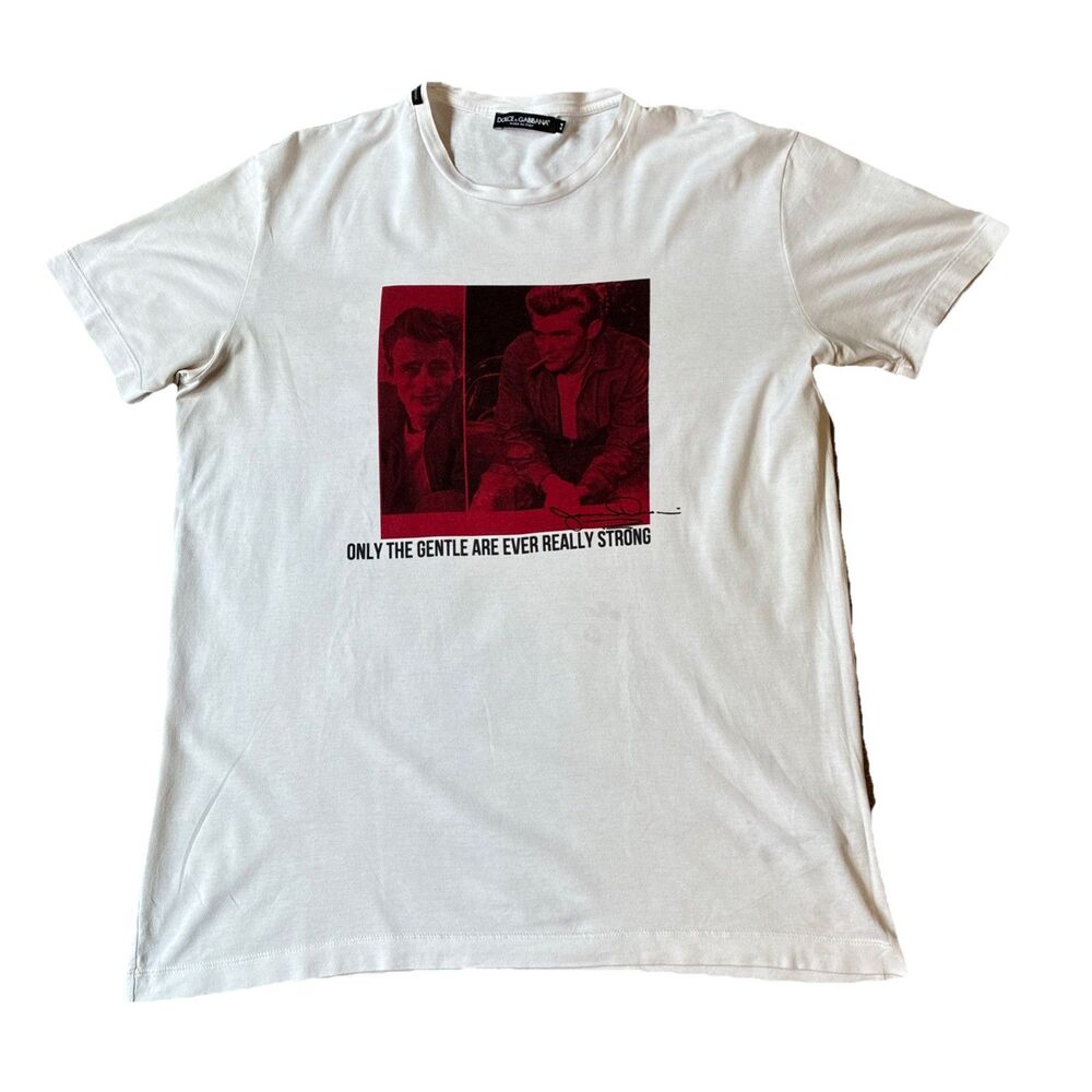 Dolce & Gabbana Men's Only The Gentle Are Really Strong James Dean Shirt XL